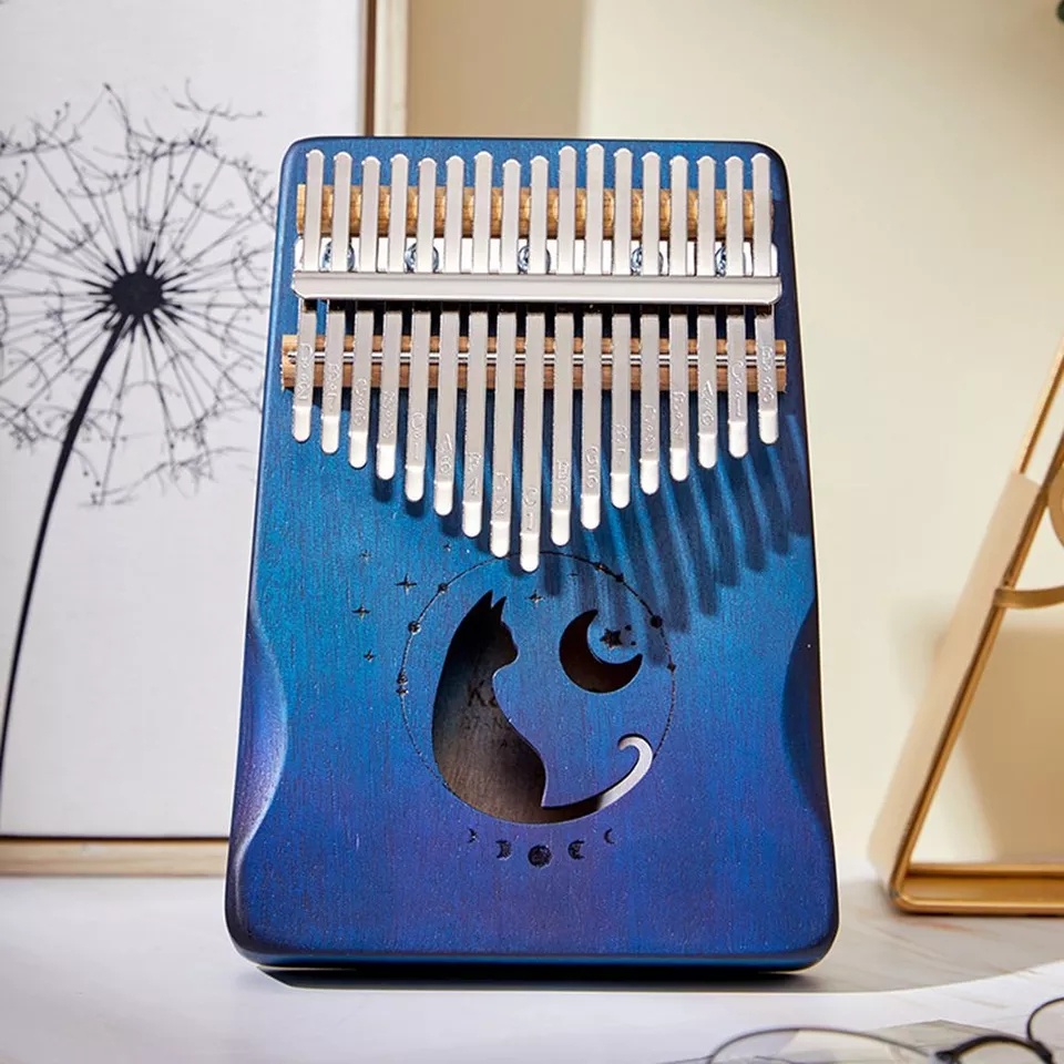 Đàn Kalimba Giá Rẻ KA02 Gỗ Nguyên Khối MAHOGANY Kèm Full Phụ Kiện