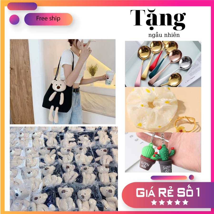 (sẵn hàng)  Túi tote gấu- hàng loại 1 gấu to