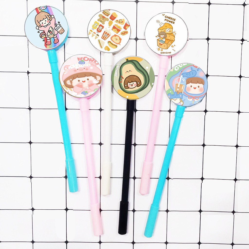 bút tròn roro jump BTI19 Bút lúc lắc cute dễ thương hoạt hình idol thần tượng