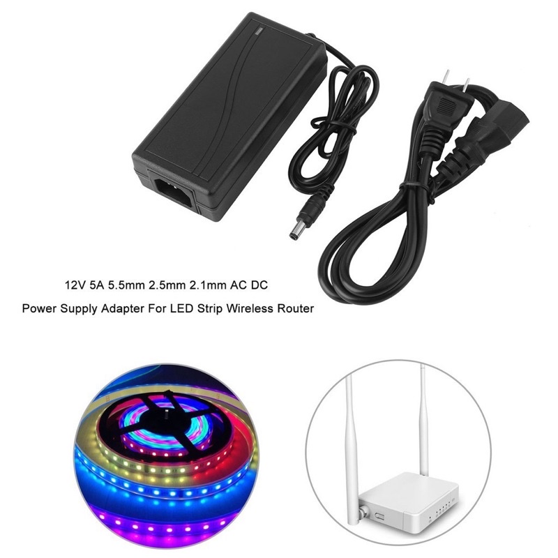 Nguồn adapter 12v 2a 3a 5a 1a, nguồn đèn led 12v 5a chuyển điện 220v sang 12v