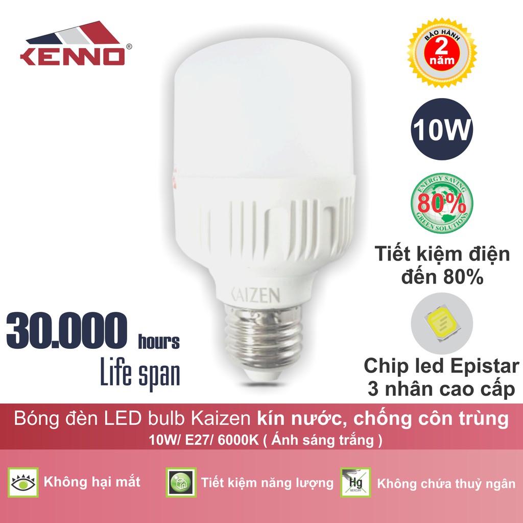 Đèn Led bulb trụ BK10W