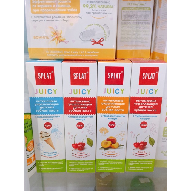 Kem dánh răng cho bé SPLAT juicy của Nga