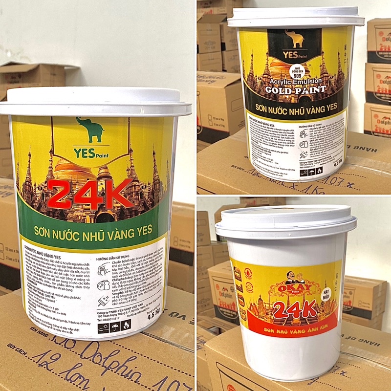 CÁC DÒNG SƠN NHŨ HỆ NƯỚC ( Nhiều Màu ) THÙNG 4kg500gr