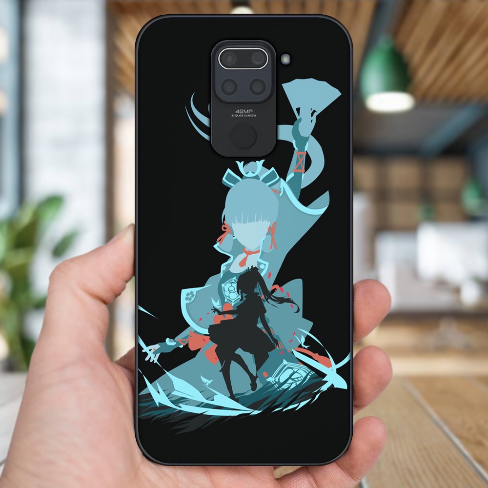Ốp lưng Xiaomi Redmi Note 9 viền đen in hình Ayaka Genshin Impact