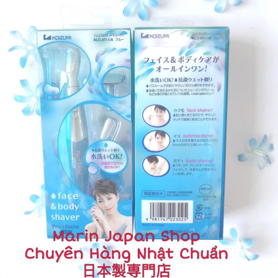 Máy Wax cạo lông toàn thân body và mặt , bikini 3 lưỡi trong 1 siêu tiện lợi Koizumi Petit Esthe chuẩn hàng  Nhật Bản