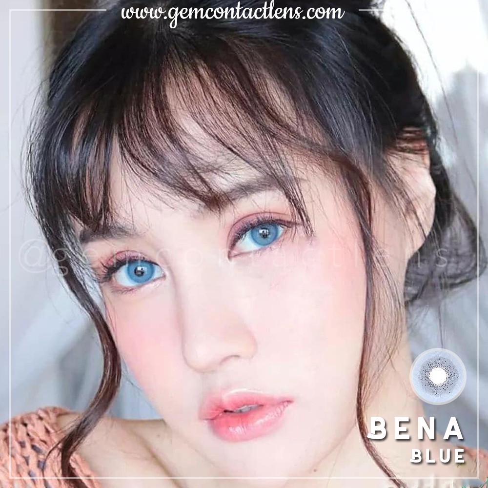 Áp Tròng BENA BLUE - Ẩm Cao 55% - HSD 6 Tháng Tông Lens Tây [0 ĐỘ] Độ Ẩm Cao Phù Hợp Cho Mắt Nhạy Cảm