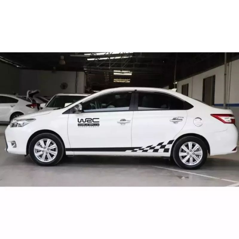 Tem dán sườn xe phong cách thể thao dán được cho dòng xe 4 - 7 chổ