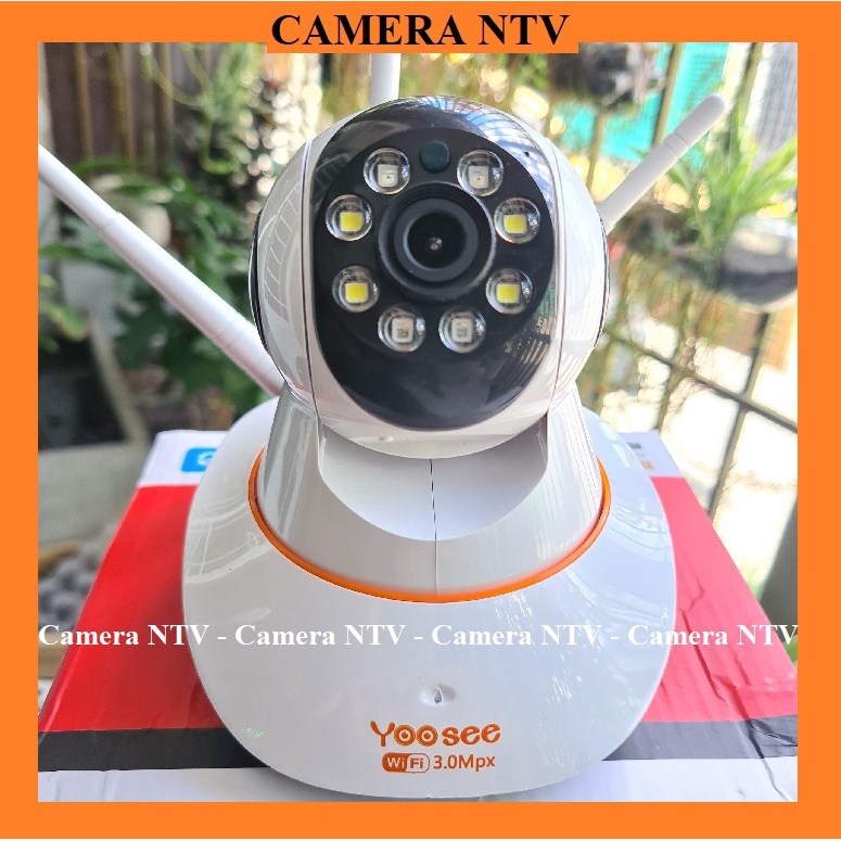 CAMERA IP WFI YOOSEE 3 RÂU 8 LED QUAY ĐÊM CÓ MÀU logo 3.0Mps - QUAY RÕ NGÀY VÀ ĐÊM - XOAY 360 ĐỘ | BigBuy360 - bigbuy360.vn