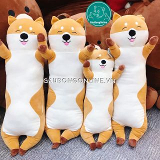 Chó bông Akita dài- Gối ôm chất nhưng mềm kích thước 80cm