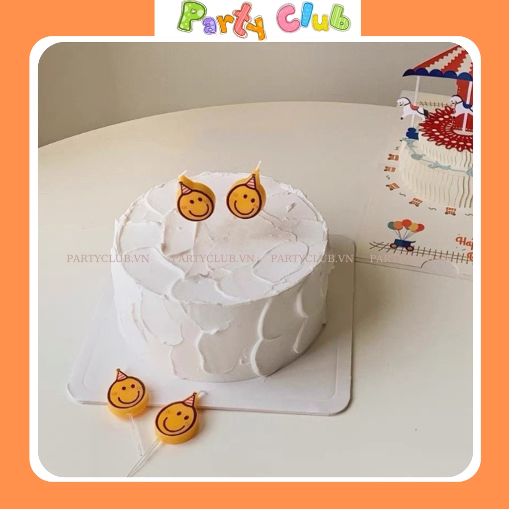 Nến trang trí bánh kem sinh nhật hình mặt cười