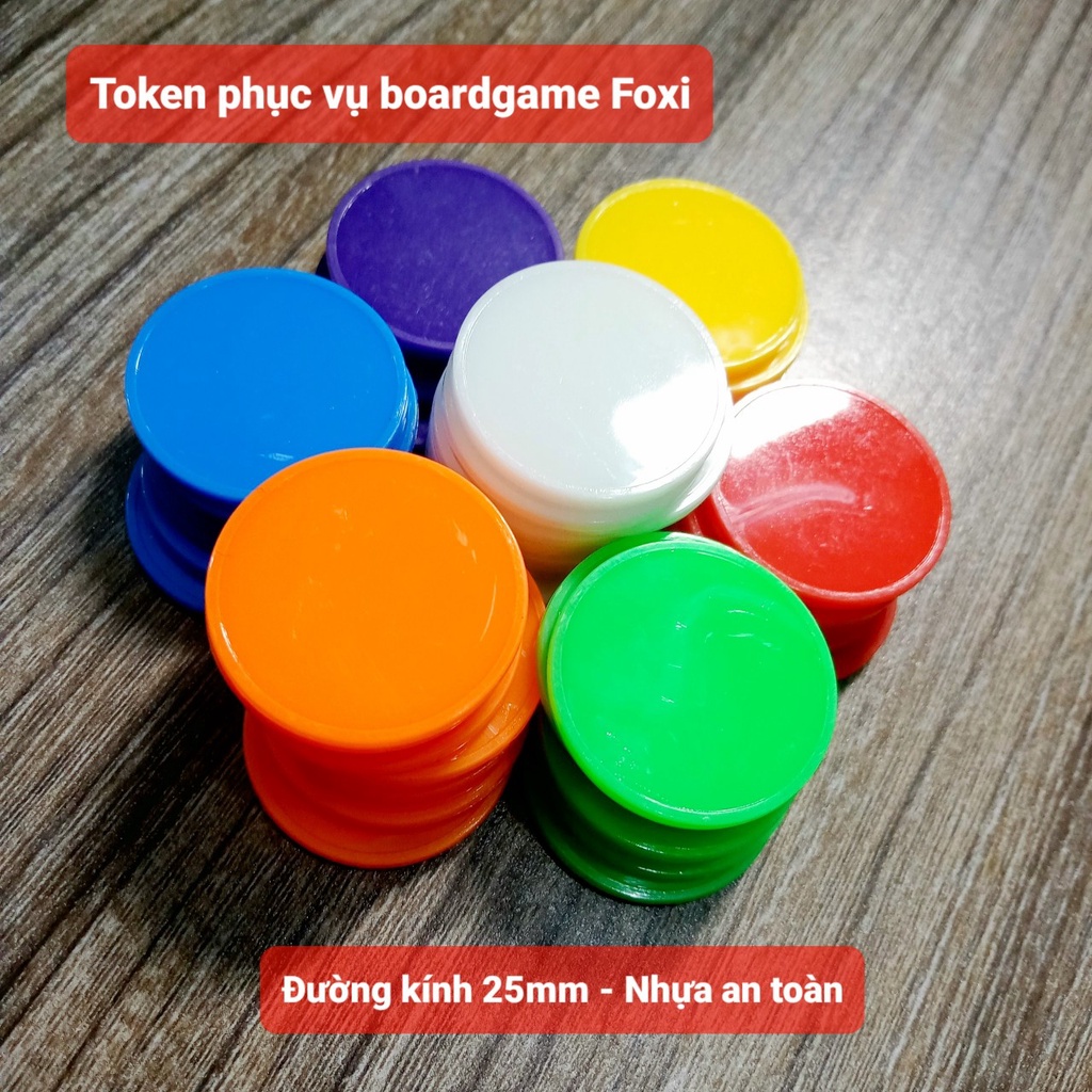 Bộ hạt xúc xắc, xí ngầu 6 mặt FOXI, kích thước 13/14/15/16 mm phụ kiện chơi cờ cá ngựa.