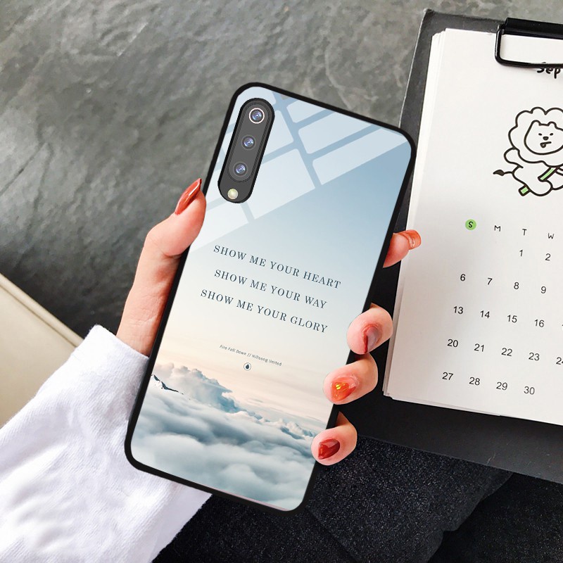 Ốp lưng Xiaomi Mi 9 / Mi 9 SE / Mi 9 Pro / Mi 9 Lite ép kính chống bể hình phong cảnh