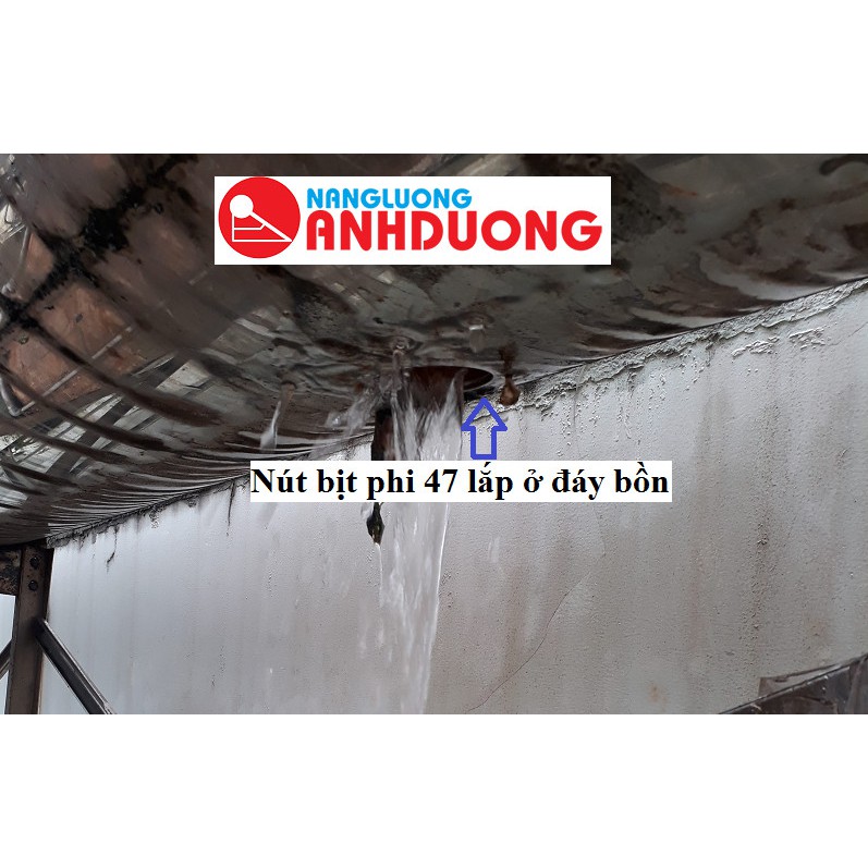 Nút bịt đáy phi 47 máy  nước nóng năng lượng mặt trời, tặng kèm 1 ron silicon phi 47