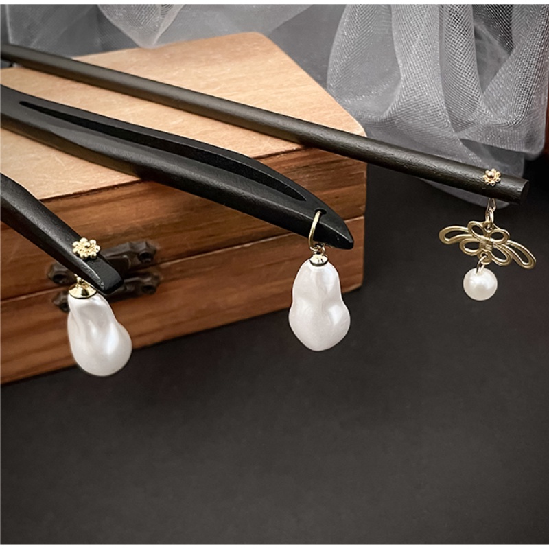 Trâm Cài Tóc Gỗ Mun Cao Cấp Phong Cách Retro Thời Trang Cho Nữ