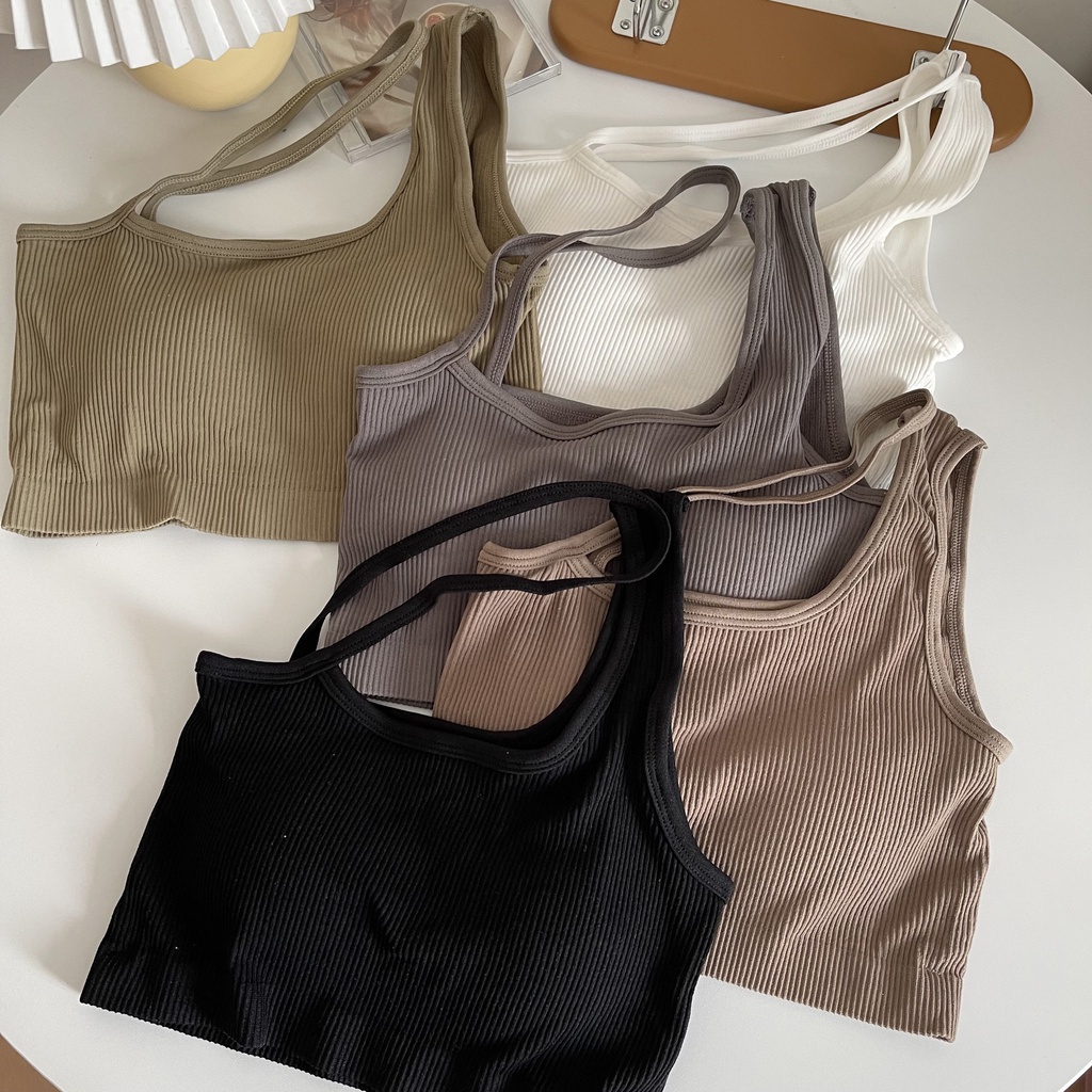 Áo lót thể thao không gọng có đệm ngực thiết kế lưng đẹp mắt cho nữ