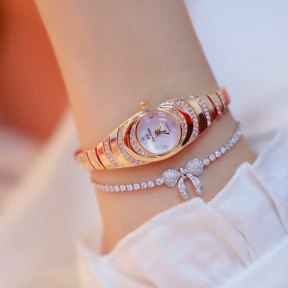 Đồng hồ nữ BEE SISTER BS001 mặt ovan nhỏ xinh | BigBuy360 - bigbuy360.vn