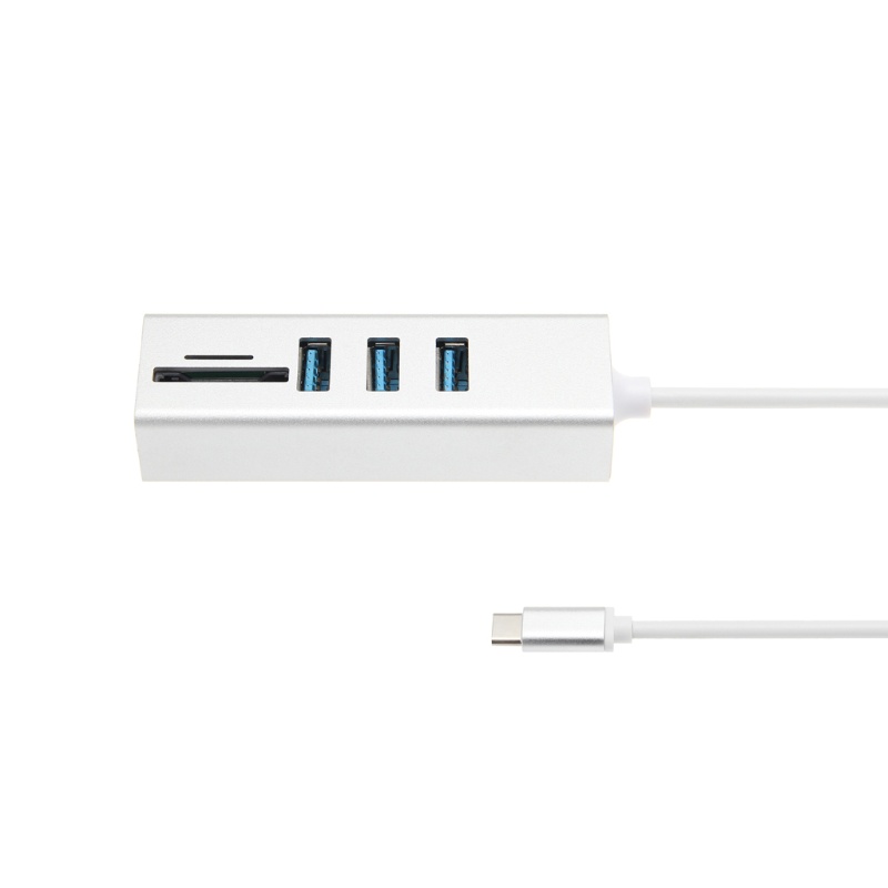 Hub Chuyển Đổi Tốc Độ Cao 5Gbps Hub Đọc Thẻ Nhớ TF Chuyển Đổi USB-C Sang Cổng Cái