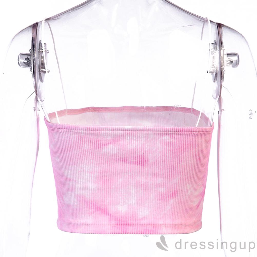 [Mã FASHIONT4WA2 giảm 10K đơn 50K] Áo 3 dây in màu nhuộm độc đáo thời trang quyến rũ cho nữ | BigBuy360 - bigbuy360.vn