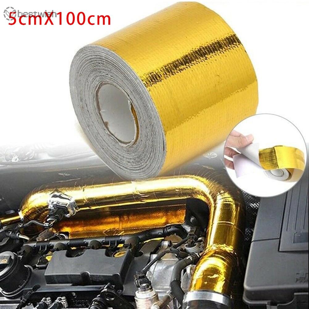 Cuộn băng keo sợi thủy tinh cách nhiệt cỡ 100x5cm cho xe ô tô chuyên dụng