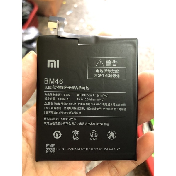 PIN MỚI CỨNG XIAOMI redmi Note 3 BM46 dung lượng 4000mAh bảo hành 3 tháng