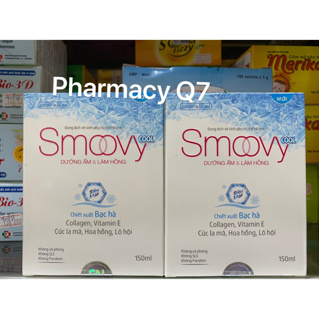 SMOOVY COOL XANH - Dưỡng ẩm và làm hồng vùng kín (150ml)
