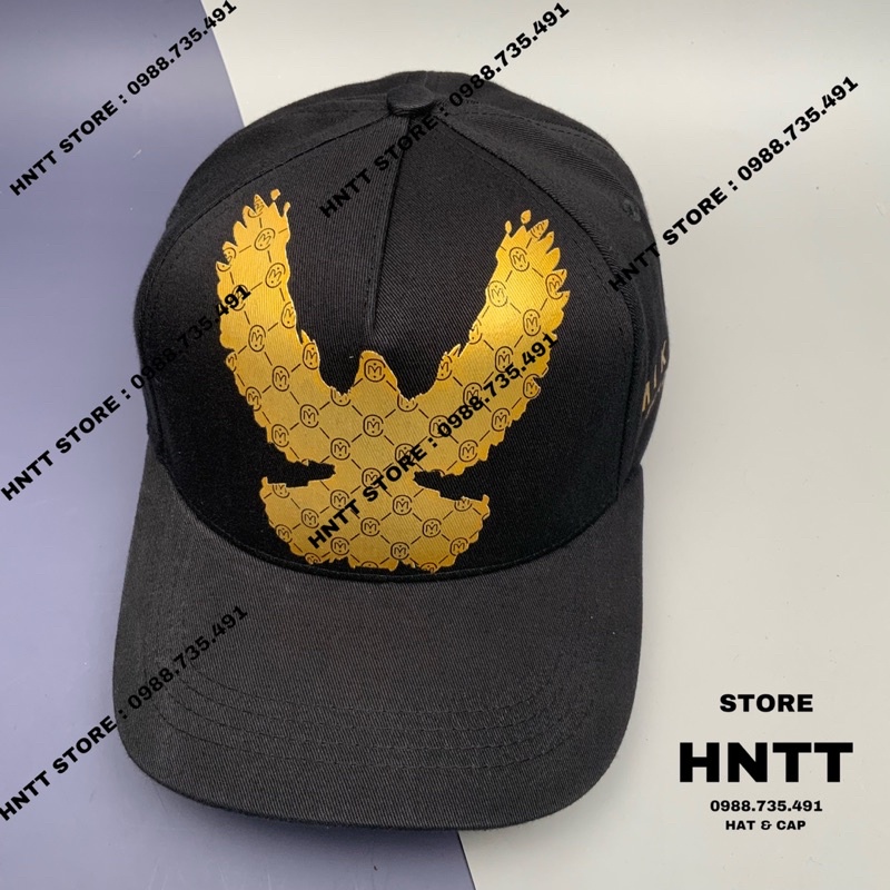 Mũ Lưỡi Trai Hiệu MikenCo Logo Chim Khoá Da Cao Cấp Thời Trang Unisex