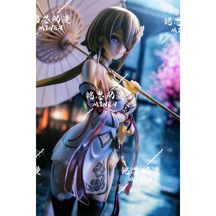 Mô Hình Nhân Vật Nữ Anime Mặc Sườn Xám 3D Handmade