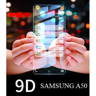 [SAMSUNG A50] Kính cường lực 9D trong suốt Samsung chống tia uv và ánh sáng xanh( kèm hộp và combo hỗ trợ dán kính)