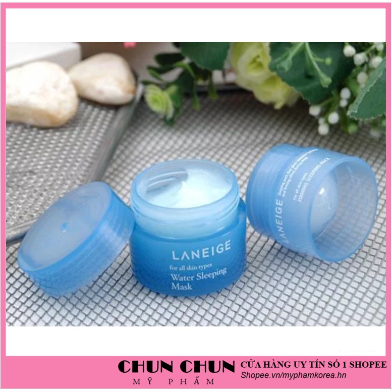 Mặt Nạ Ngủ Laneige Water Sleeping Mask Hàn Quốc 15ml giúp da mềm mại trắng sáng tự nhiên