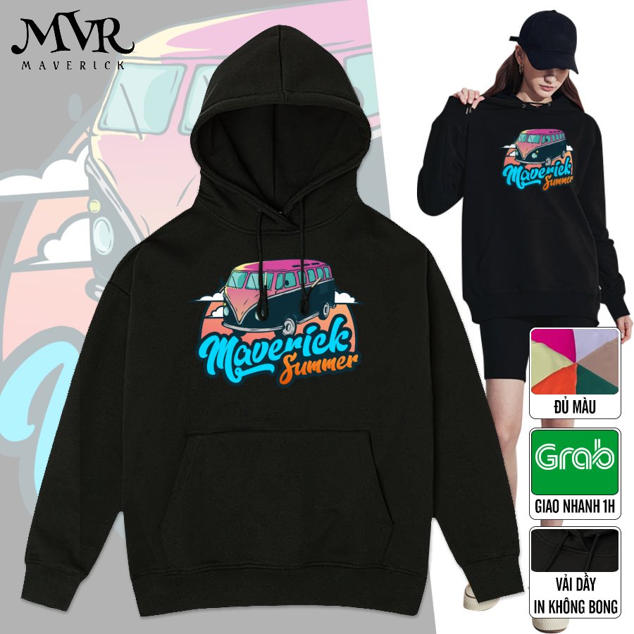 Áo Hoodie Nỉ Bông Cắm Trại Du Lịch Sắc Độc Đáo Áo Khoác Cotton Da Cá Áo Team Couple Maverick Localbrand MVR LIKA10042001