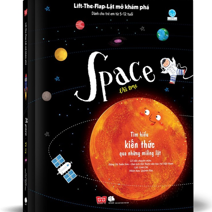 Sách - Lift -the-flap-lật mở khám phá space - vũ trụ