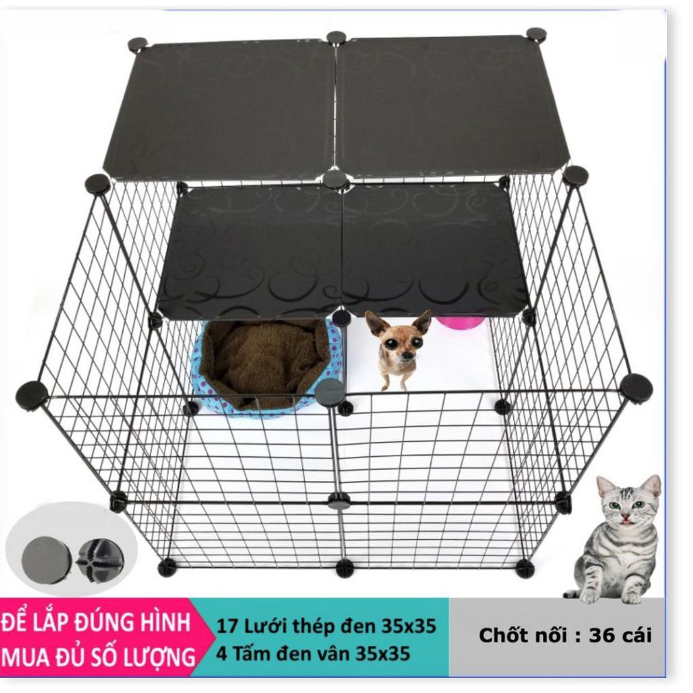 LN HP- Miếng ghép vạn năng 35x35cm - lắp ghép chuồng mèo, quây chó, làm kệ trang trí