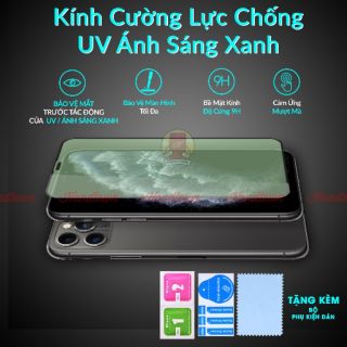 Kính cường lực chống uv ánh sáng xanh iphone 6/ 6s / 7 / 8 / 7plus / 8plus / x / xs / xs max / 11 / 11 pro / 11 pro max