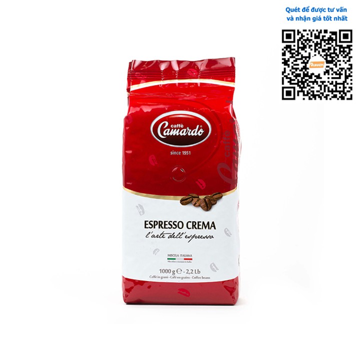 Hạt cafe Camardo nhập khẩu Ý - Túi 1kg