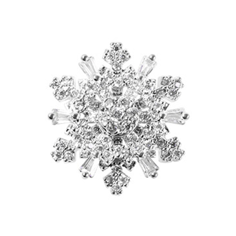 Hộp Phụ Kiện Trang Trí Móng Tay 3D Hình Bông Tuyết Xinh Xắn