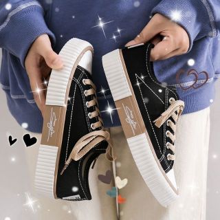 Giày Thể Thao Vải Nữ Mũi Sần SIÊU CUTE
