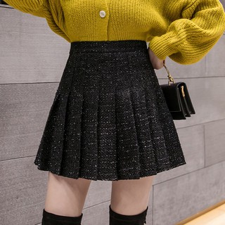 Chân váy lụa lưng cao thiết kế xếp ly thời trang cho nữ