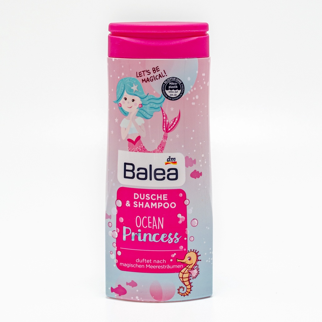 Dầu &amp; sữa tắm gội xả Balea Princess 2in1 Đức trẻ em, xịt dưỡng tóc cho bé - Gemizy Shop
