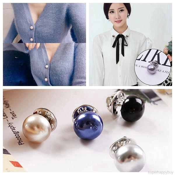 Ghim Cài Áo Đính Ngọc Trai Nhân Tạo Thiết Kế Ấn Tượng