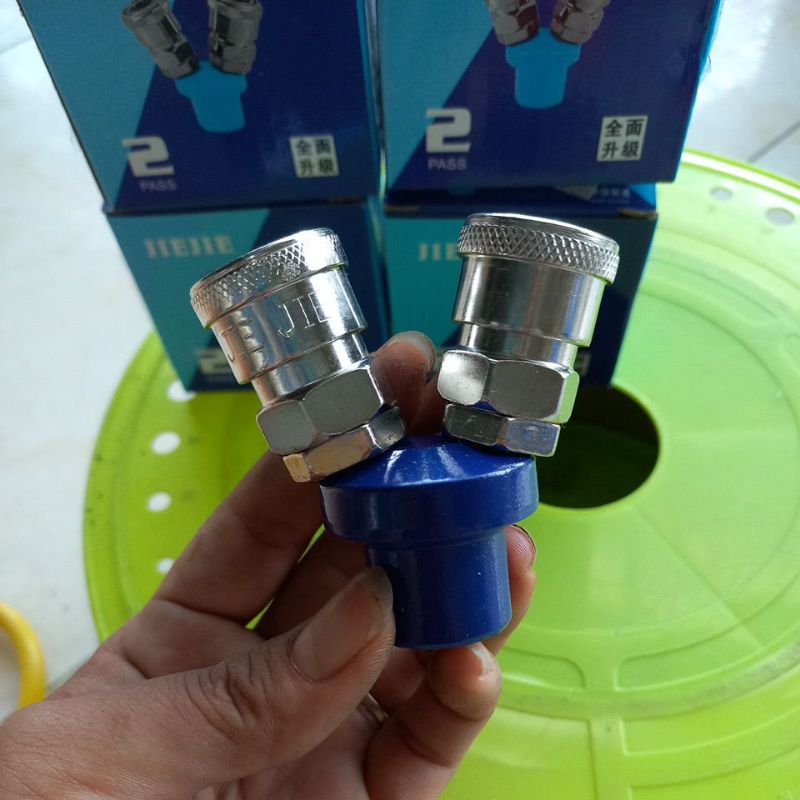 Bộ chia nén khí 2 chạc