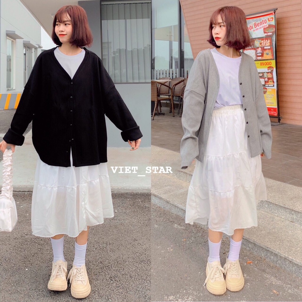 [ Mã FAMAYWA2 giảm 10K đơn 50K] Áo Khoác Cardigan SIMPLE Ulzzang Hot - VIET_STAR