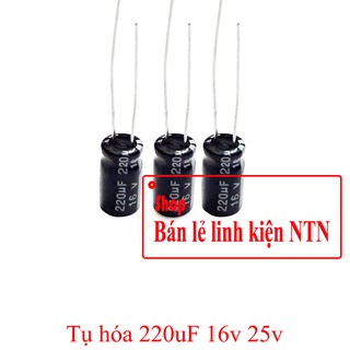 Tụ hóa 220uf 16v 25v