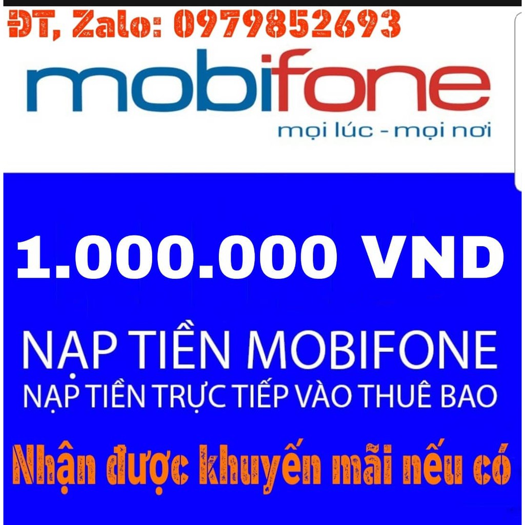 Thẻ Cào MOBIFONE 1.000.000VND