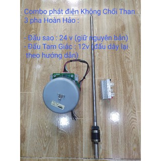 Điện gió DIY bằng Motor Brushless 3 pha 9.4w 24v