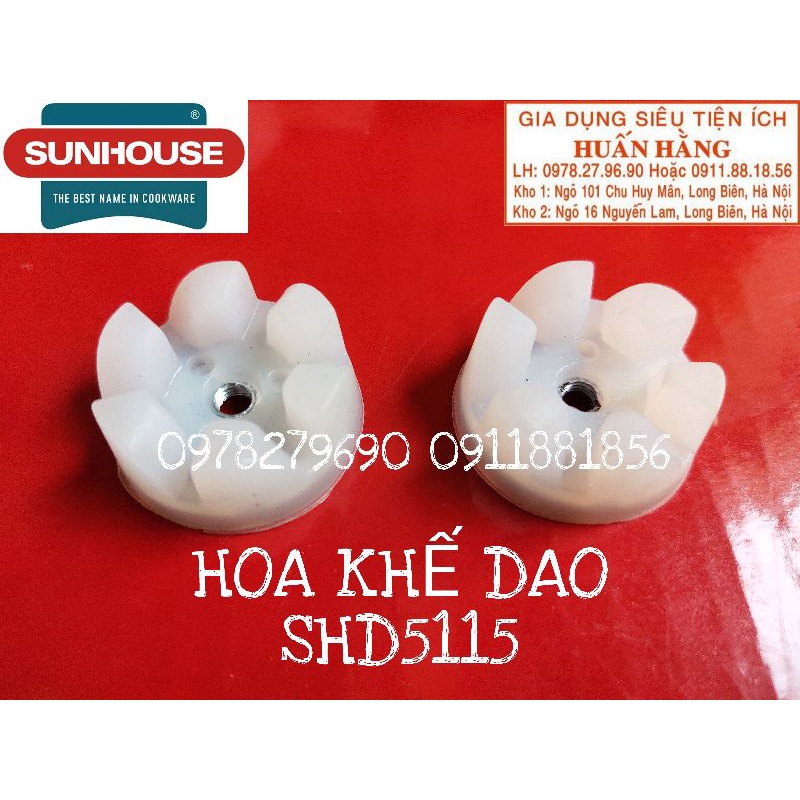 HOA KHẾ DAO XAY VÀ ZOĂNG CAO SU CHO DAO XAY MÁY SINH TỐ SUNHOUSE SHD5115 XANH VÀ ĐỎ