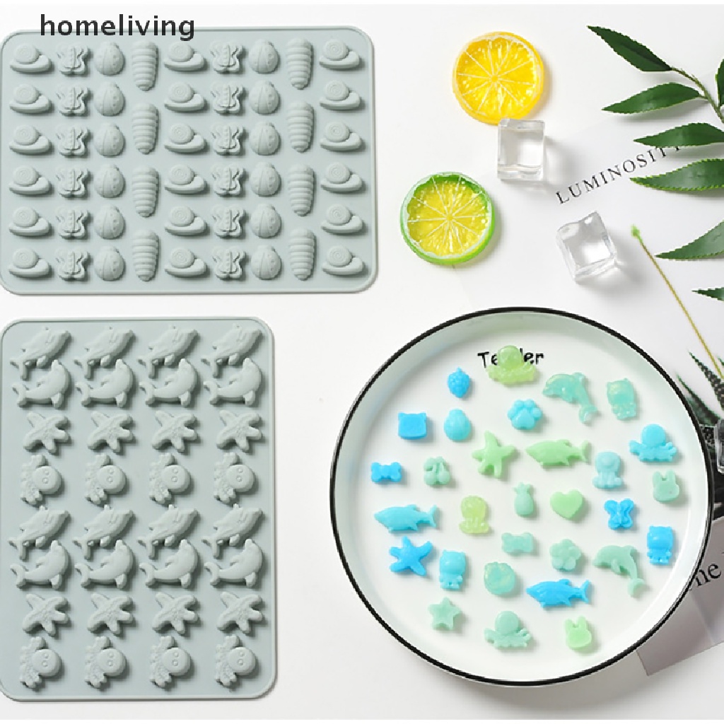 Khuôn Silicone Làm Kẹo / Bánh Hình Động Vật / Trái Cây Mini Dễ Thương