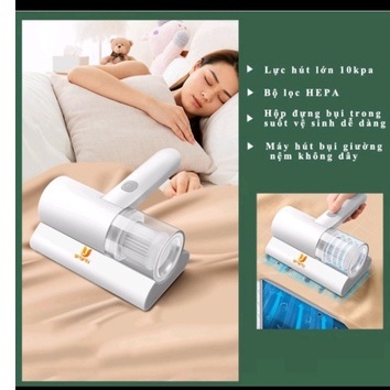 Máy hút bụi giường nệm diệt khuẩn UV, chuyên dụng hút bụi vệ sinh giường nệm, chăn ga, ghế sofa, bảo hành 12 tháng