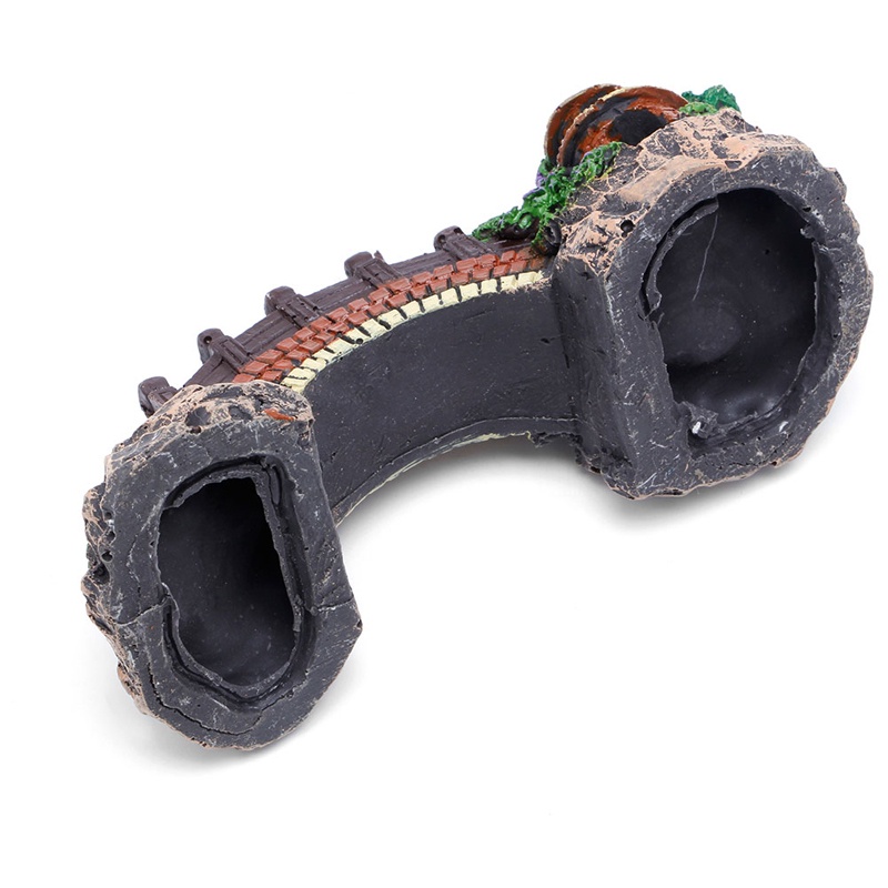 Mô hình cây cầu trang trí cảnh quan bể cá sống động