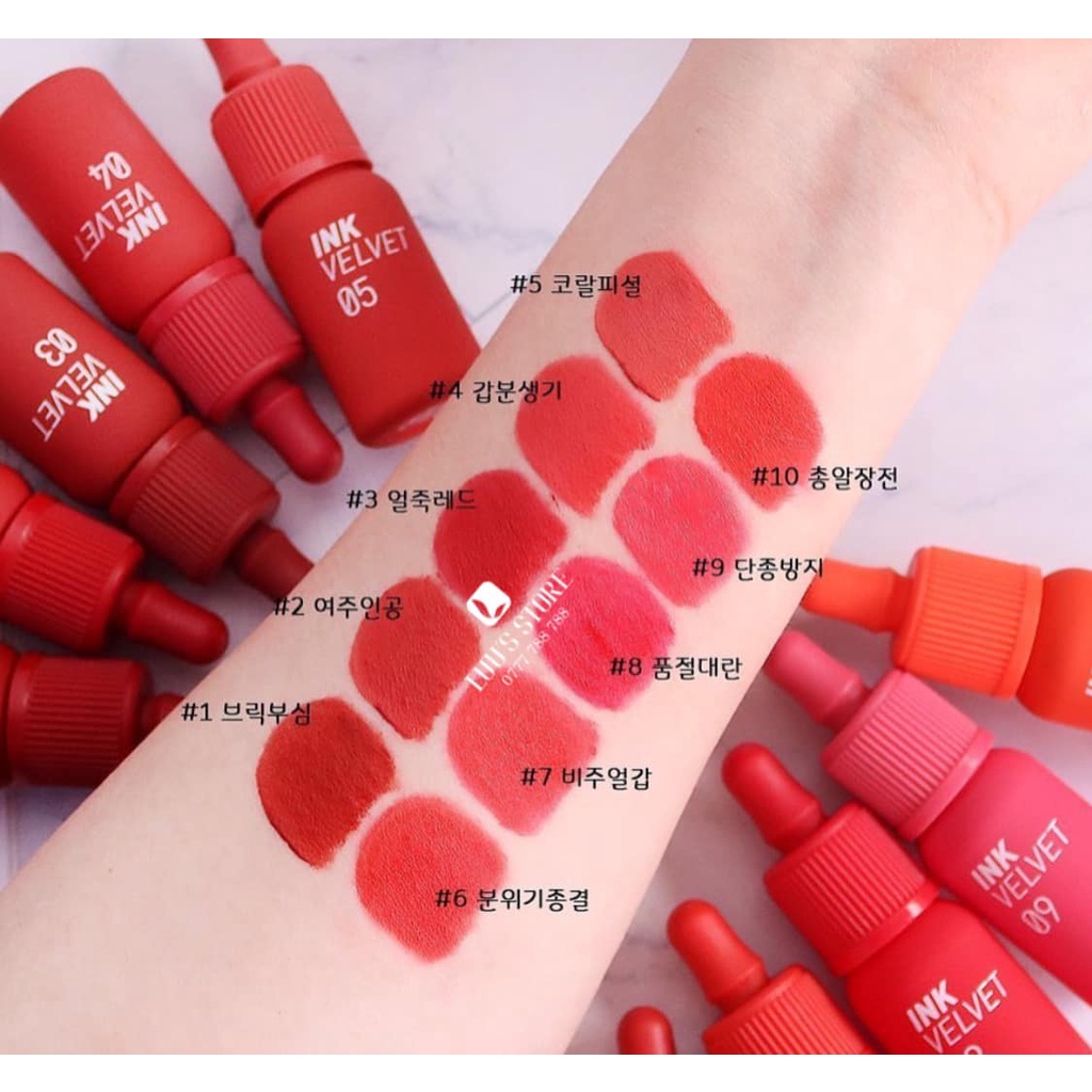 Son Ink Velvet 01 -34mẫu mới 2022