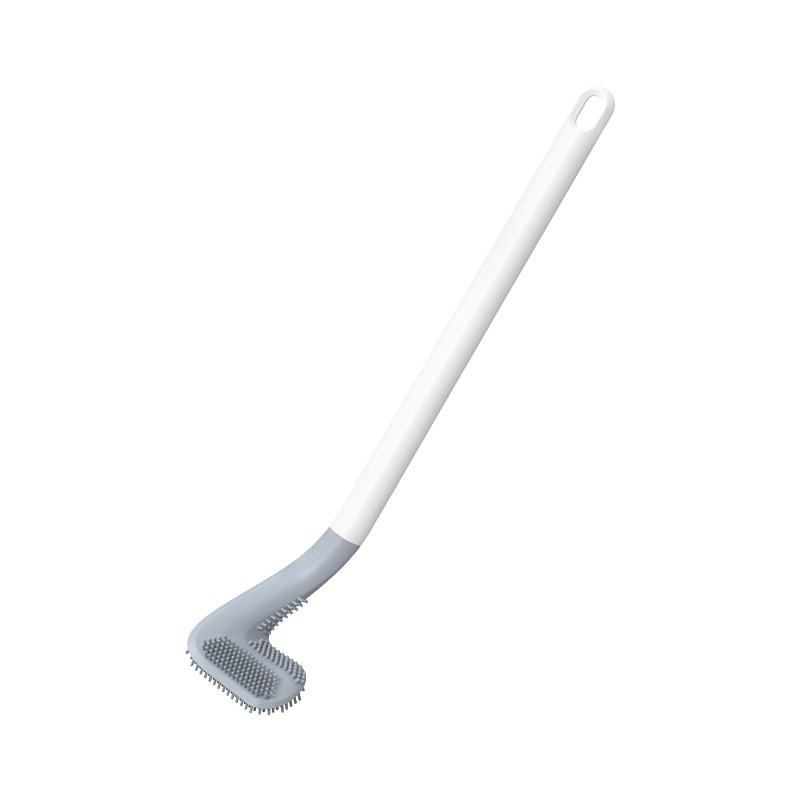 Cây cọ bồn cầu, Cọ Toilet Silicon, chổi cọ bồn cầu đầu Silicon mẫu mới - Elliver
